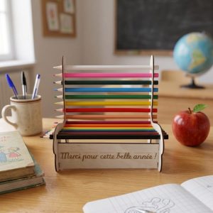 banc crayons de couleur merci pour cette belle annee